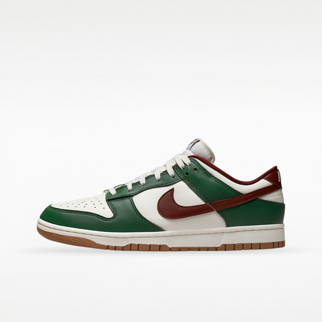 Nike Dunk Low Gorge Green Team Red